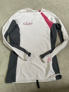 Body Glove Rash Guard Surf Shirt Swim Shirt White, Juniors Large