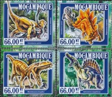 Timbres Mosambik 2015 Mi 7700-7703 neuf avec gomme originale 2015 dinosaures