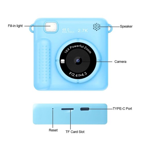 Instant Print Camera for Kids Christmas Birthday Gifts for Girls Boys Purple - Picture 7 of 13