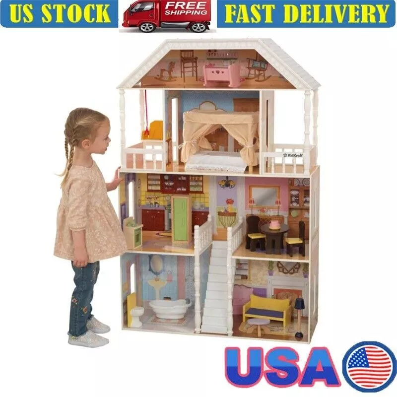 Kidkraft savannah dollhouse 2024 with 13 accessories
