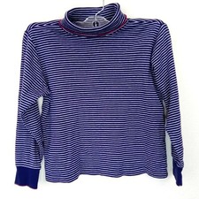 Gymboree Unisex Blue Stripes Turtleneck Pullover Sweater Kids Size XL