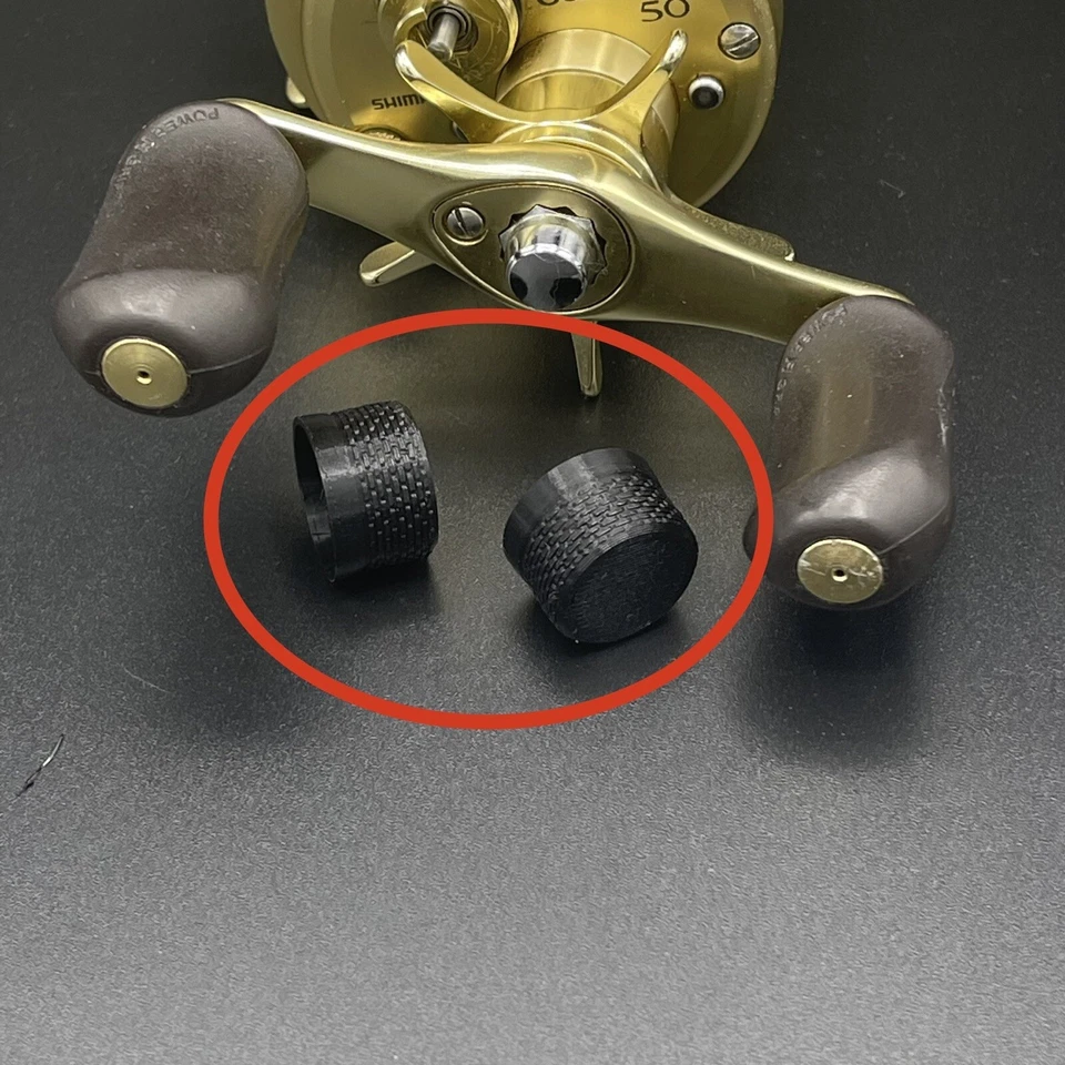 Manopola freno meccanica Shimano Calcutta Conquest 50 2 pezzi stampata in 3D dal Giappone - Immagine 2 di 4