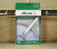 Daron Alitalia Single Plane Toy A330 "5 1/2 Inches Long"