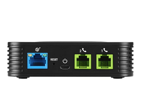 Grandstream HandyTone HT802v2 Analog VoIP Adapter Fax ATA mit Micro-USB Power