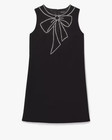 NWT Kate Spade New York Embellished Bow Crepe Shift in Black Rhinestone Dress 2