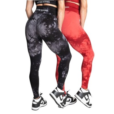 Better Bodies Entice Scrunch Leggings Fitness Bodybuilding Tights Pants Tie Dye