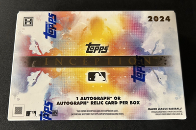 2024 TOPPS INCEPTION BASEBALL HOBBY BOX for sale online | eBay
