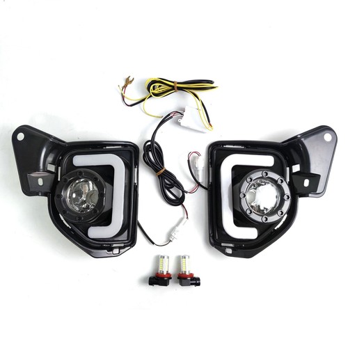 Yctze Feux Antibrouillard LED Avant Fiat Ducato 2015 - 9 LED DRL Halo