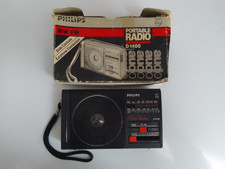 PHILIPS D1400 Portable Radio Transistor* 2-Band MW-FM Radio Vintage 1980's