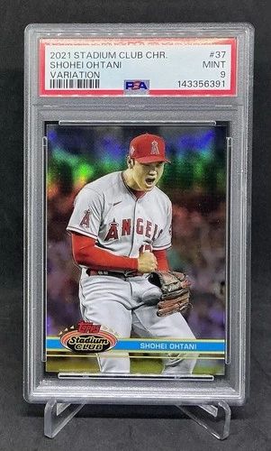 2021 Stadium Club Chrome Shohei Ohtani - Image Variation #37  PSA 9 Refractor