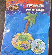 Splash-N-Swim Inflatable Palm Tree Cup Holder Pool Float