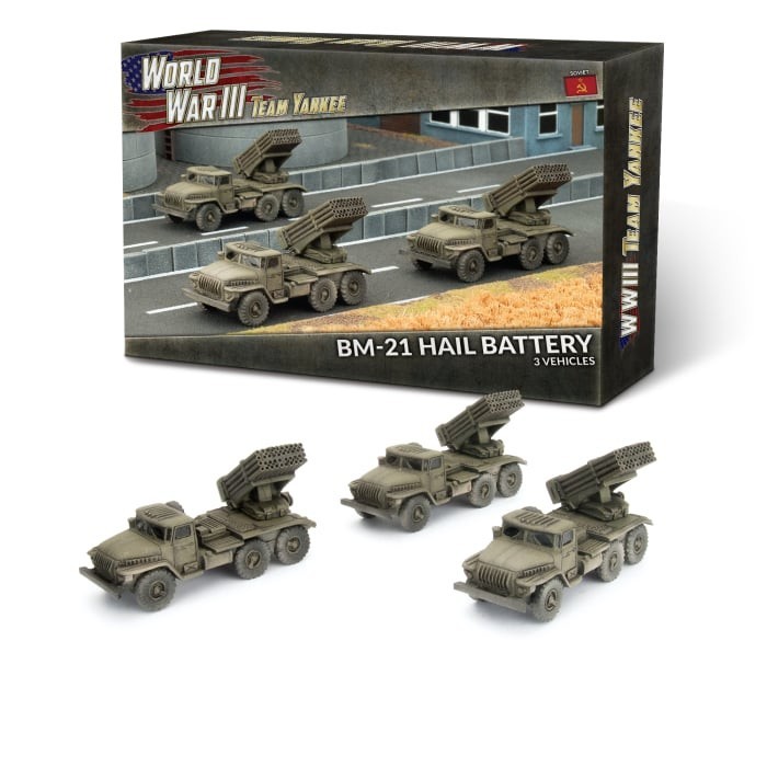 WW3: Soviet BM-21 Hail Battery - Team Yankee - Brand New - Flames of War