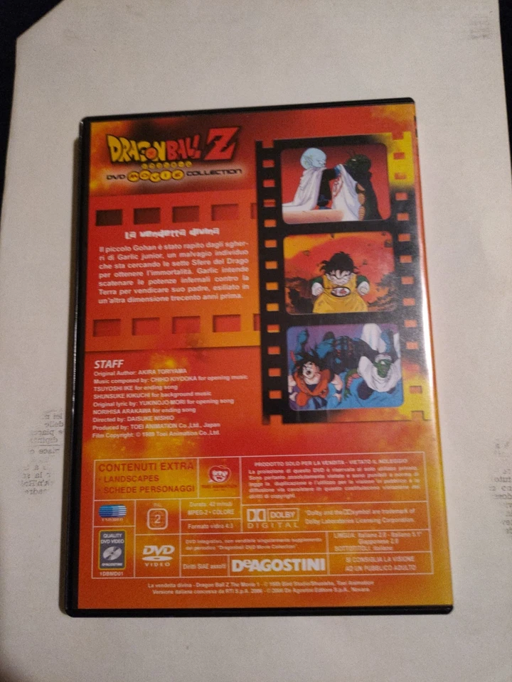 DRAGON BALL Z DVD LA VENDETTA DIVINA (1° film) di Daisuke Nishio COME NUOVO - Immagine 2 di 3