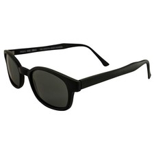 The Original KD's Biker Shades Matte Black Frames with Polarized Grey Lenses