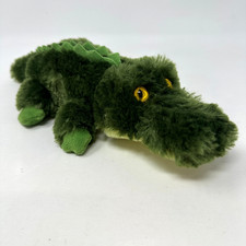 Aurora Alligator Crocodile Plush Stuffed Animal Wildlife Green Fluffy Fuzzy 11"
