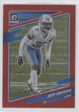 2021 Panini Donruss Optic Red Prizm 66/99 Jeff Okudah #86 2g6