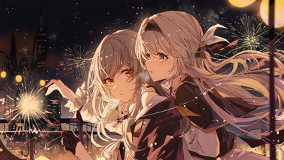 Anime honkai star rail stelle firefly gray hair long Custom Gaming Mat Desk