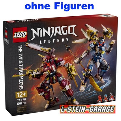 LEGO  Ninjago 71870 Die Zwillings-Titanmechs ohne Figuren