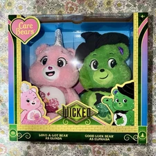 Care Bears Wicked Good Luck Elphaba Love-a-Lot Glinda 2 Pack Box Set BNIB