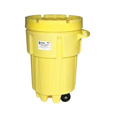 Enpac 1299-Ye Open Head Salvage Drum, Polyethylene, 95 Gal, Unlined, Yellow