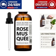 Huile de Rose Musquée BIO 100% Pure Pressée à Froid 50 ml Anti-âge