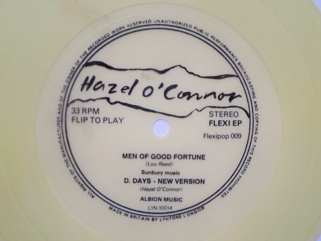 Hazel O'Connor Men Of Good Fortune flexi Flexi Pop 009 EX 1980s 7