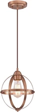 6362100 Stella Mira One-Light Indoor Mini Pendant, Washed Copper Finish