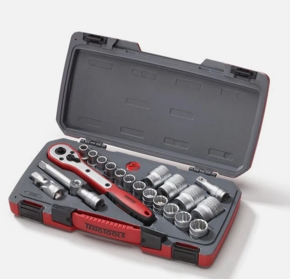 Teng Tools T1221 21-piece 1/2-inch Drive Metric Socket Set. Brand New Sealed - Image 3 of 3