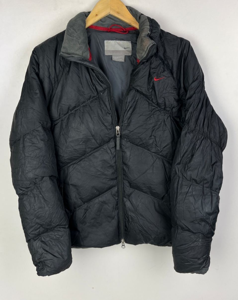 NIKE DOWN PUFFER JACKET Size Girls L (fits Women's Small, UK  10) Black