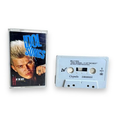 Billy Idol Idol Songs 11 Of The Best Cassette Tape 1988 Chrysalis Vintage Rock
