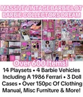 Barbie Collectors Dream Lot Over 600pc Vintage Y2K 90s Barbie Playsets Clothes