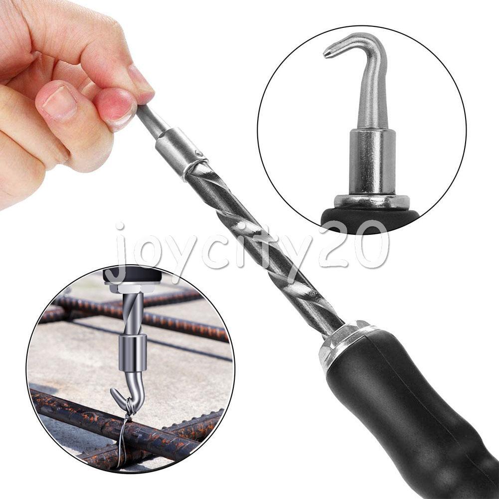 2PCS Spiral Wire Tie Twisting Twister Puller Rebar Tier Bag Sealing