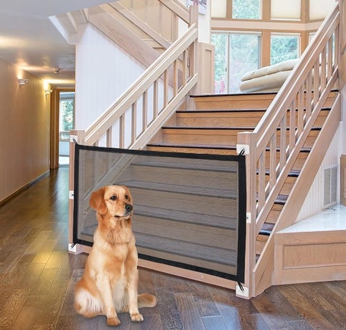 Nuovo con etichette Magic Pet Gate per Casa Scale Contenitore Sicuro 6 Anse Design 30''x 43"