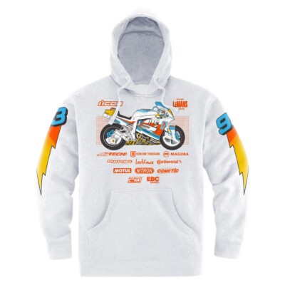 2024 ICON GIXXER JOHNNY HOODIE SWEATSHIRT WHITE - PICK SIZE