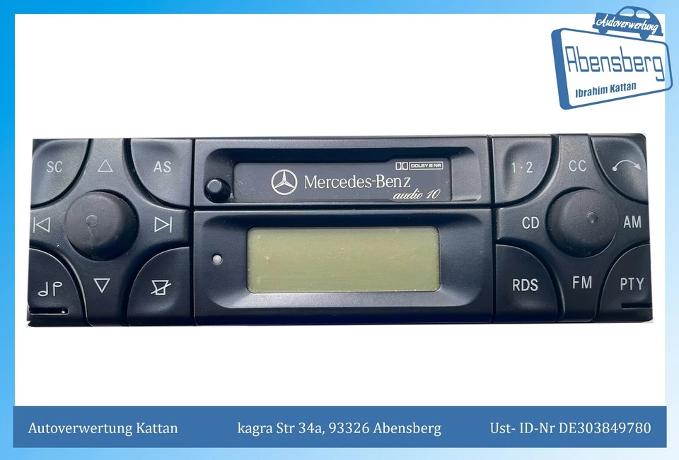 Becker Autoradio A2088200386 BE3200 MERCEDES mit Code 63114 12V #1368 - Bild 3 von 4