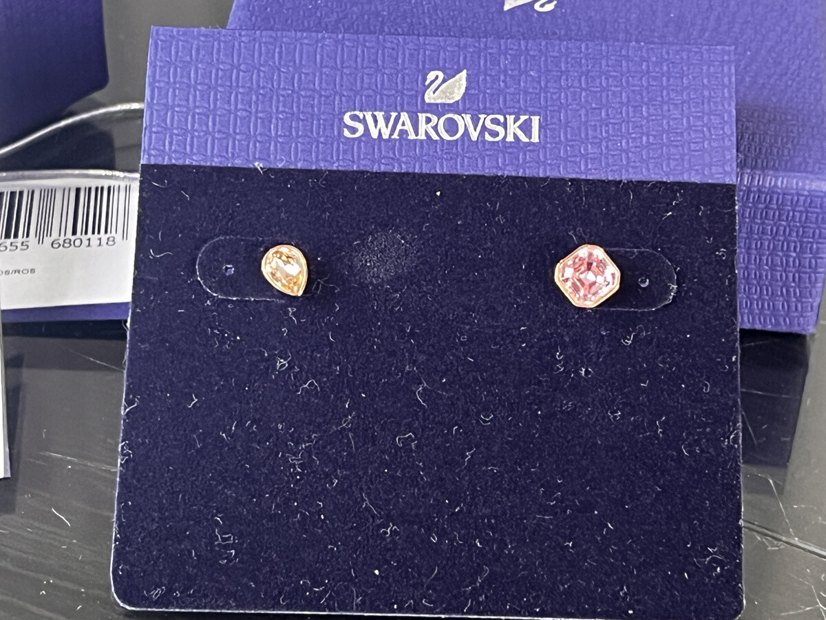 Swarovski 5568011 Earrings 1 cm. Unused Top Condition | eBay