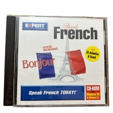 SPEAK FRENCH CD ROM 1996 EXPERT FOR WIN 95 3.1 USA Pre-Owned