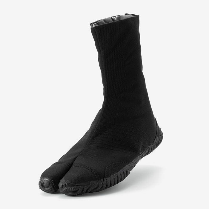 Zapatos Marugo Completos Negros Ninja Tabi Puntera Dividida Saibu 7 Cierres