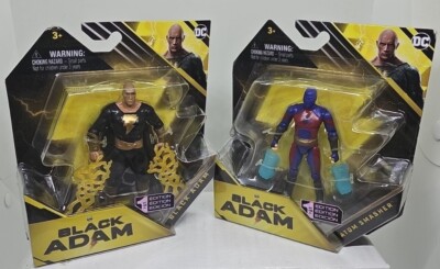 Spin Master DC Movie Black Adam & Atom Smasher 4  Figure 1st Edition NEW
