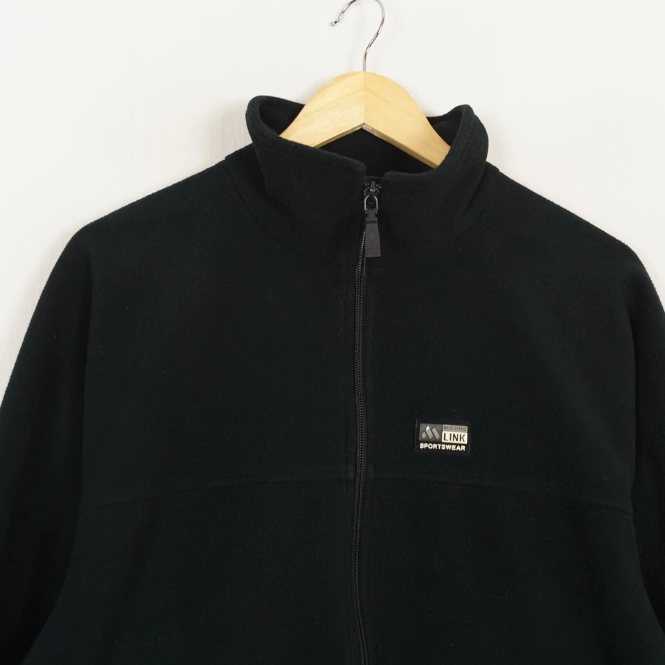 Jersey polar MISSING LINK WINDSTOPPER para hombre talla M cremallera completa negro poliéster Foto 3 de 4