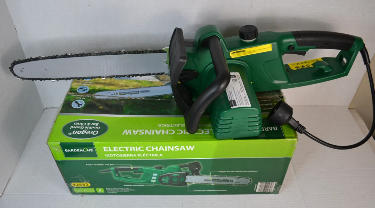 Gardenline 42582 Electric Chainsaw 14 Inch 11 Amp 1.5 HP