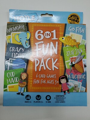 Hoyle Playing Cards Games -6 in 1 FUN PACK (Memory, Go Fish, Old Maid ...