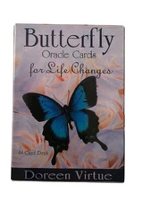Butterfly Oracle Cards For Life Changes By Doreen Virtue  44-Card Deck With Guid