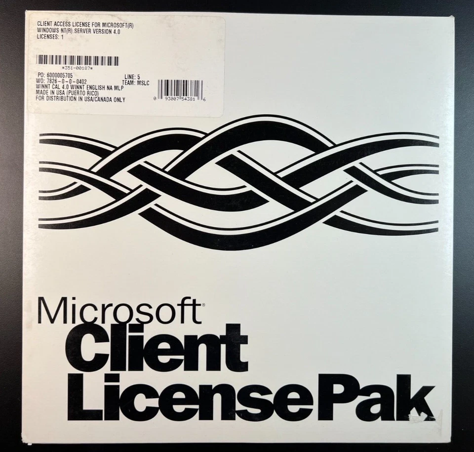 Lot of 4 NEW SEALED Microsoft Windows NT Server 4.0 CAL 1 Client Access Licenses - Image 3 of 4