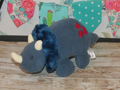 Ebba Aurora Baby Blue Triceratops Dinosaur Red Spots 2021 Stuffed Plush Toy 11'' 