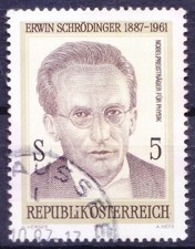 Austria 1987 fine used, Erwin Schrodinger, Nobel Prize in Physics 1933
