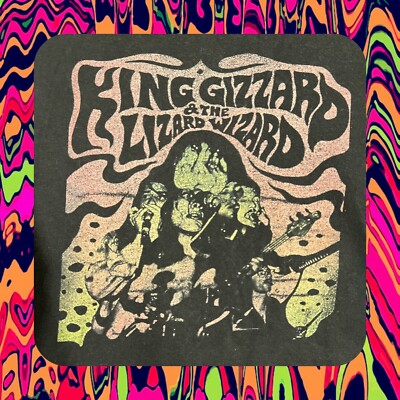 MEGA RARE -  KING GIZZARD AND THE LIZARD WIZARD Concert / Tour  T-Shirt M Psych