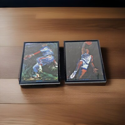 Fastball and Slam Dunk Pair of 8''x10'' Sports Themed Framed Artwork by Terry Rose