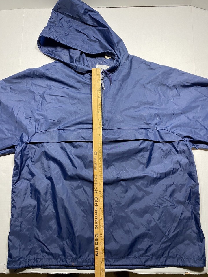 Vintage Woolrich Teton Quarter Zip Hooded Windbreaker Pullover Jacket