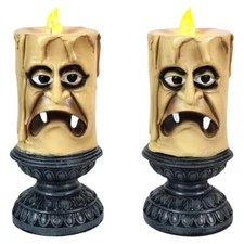 Resin Light Up Spooky Candles Set/2